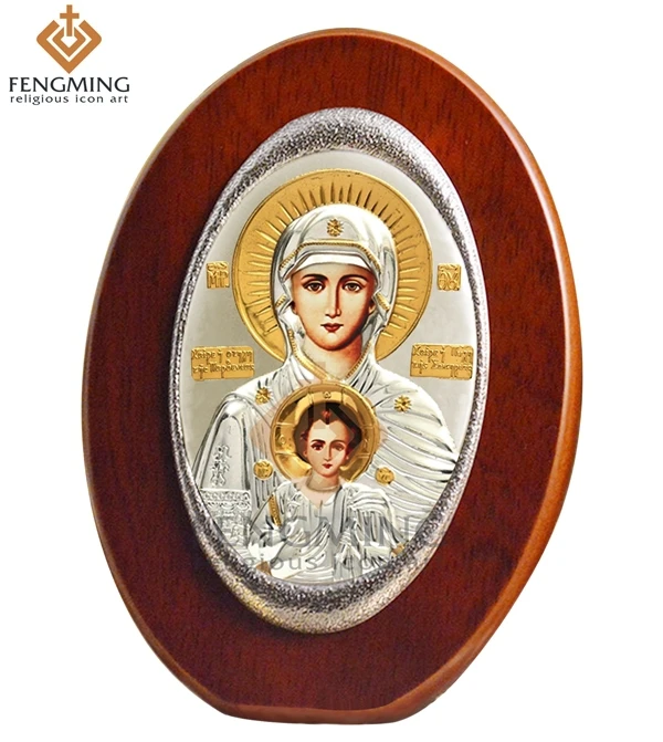 Хит продаж редкая Дева Мария и Иисус малыши Восточная Русская Православная икона