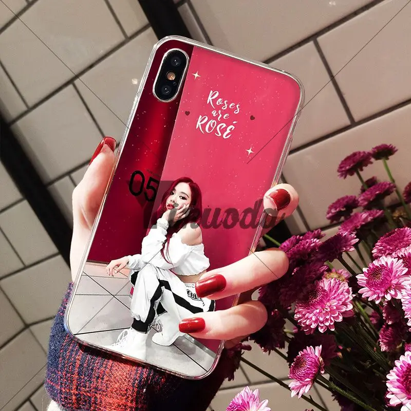 Yinuoda черный розовый BLACKPINK kpop коллаж Мягкий Силиконовый ТПУ чехол для телефона iPhone 5 5Sx 6 7plus 8 8Plus X XS MAX XR
