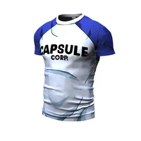 goku z fashion men t shirt capsule corp logo male casual tops short sleeves letter printing creative saiyan tee