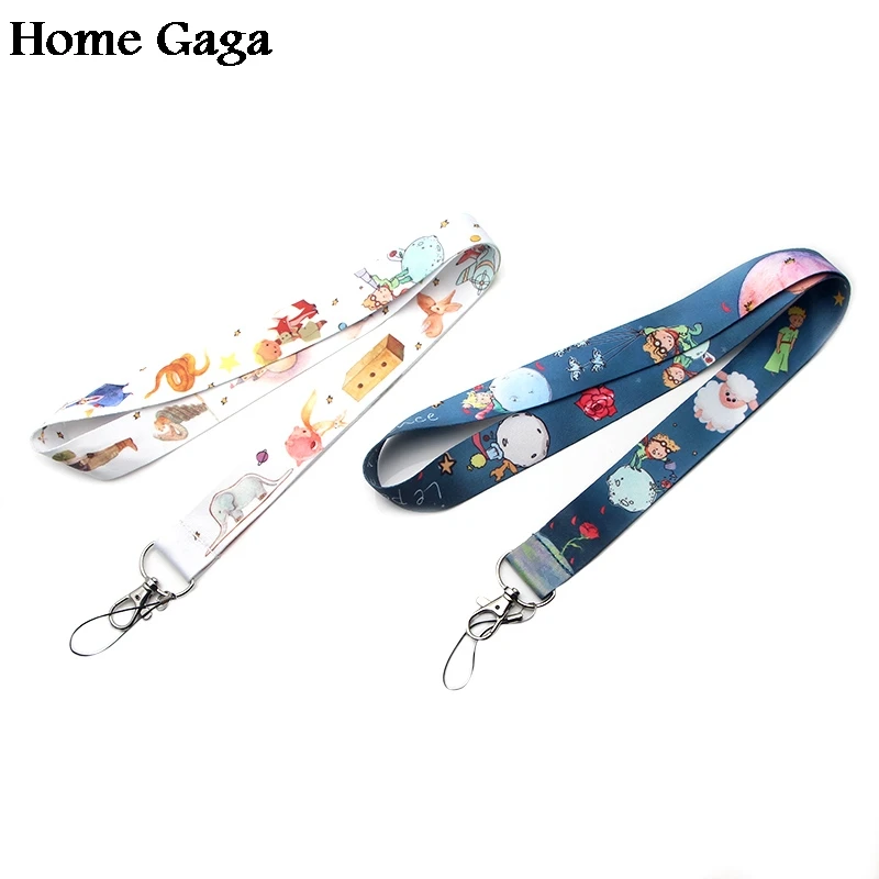 Homegaga Маленький принц мультфильм diy брелок ремешок тесьма лента шейный ремень эмблема на ткани держатель телефона Ожерелье Аксессуар D1704