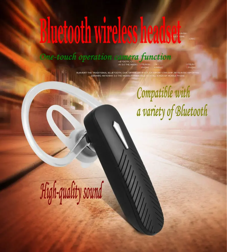 Мини стереонаушники Беспроводной Bluetooth наушники V4.1 Хэндс фри с универсальные для