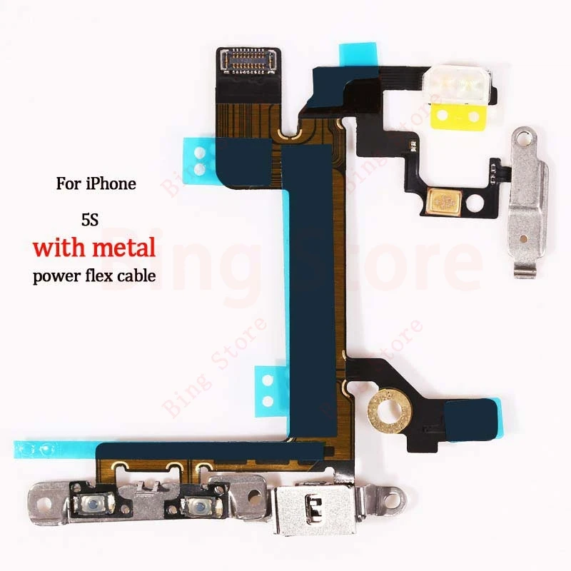 Кнопка включения и выключения шлейфа с кабелем для iPhone 5 5S SE 5C 6 6S Plus немой