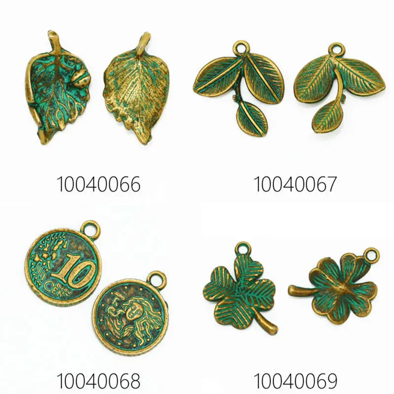 Множество 20 шт. ярь-медка патилатунные талисманы штамповка патина талисманы. Без