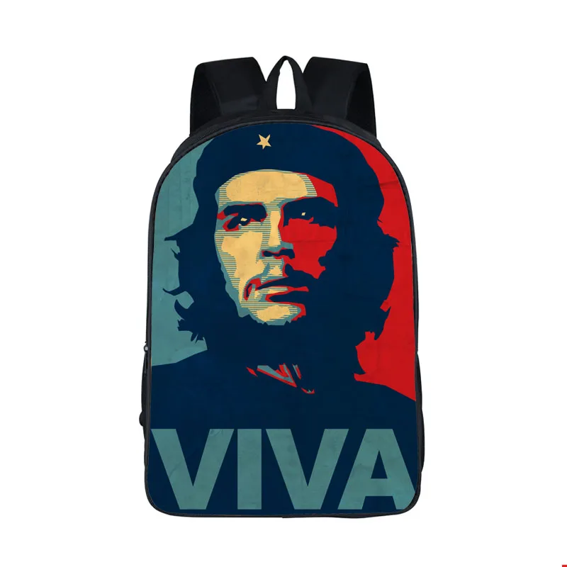 Рюкзак hero Che Guevara для подростков, женский и мужской рюкзак для путешествий, детские школьные рюкзаки, детская повседневная сумка, школьные сумки