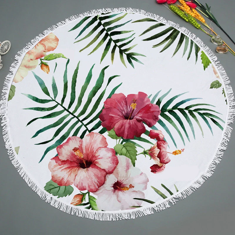 CASEGRACE Красочные цветы банное полотенце Красивый Цветочный Коврик для йоги