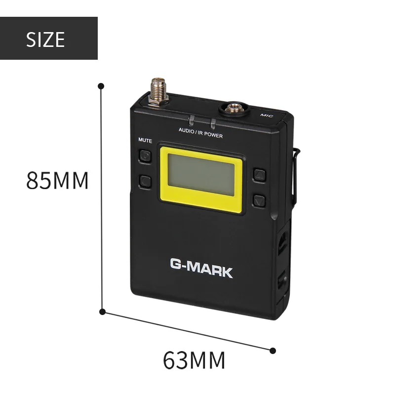 G-MARK G3 Профессиональный UHF беспроводной микрофон двойной петличный микрофон приемник передачи для Canon Nikon камеры sony Osmo Карманный