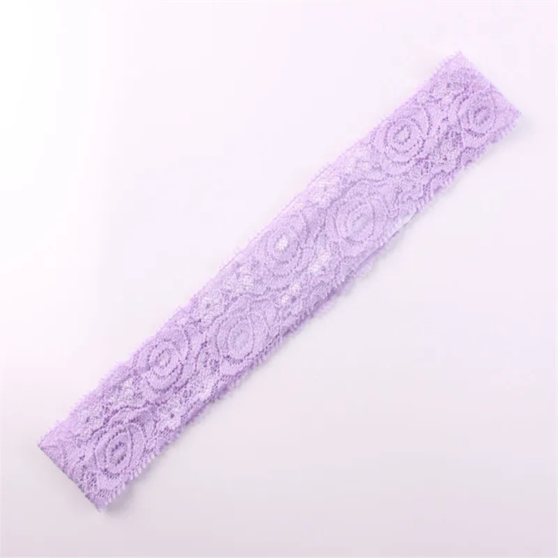 10pcs Lace Knitted Hairband ribbon hollowed elastic lace band in floral pattern soft Headband DIY Accessories Fashion Head wrap | Мать и