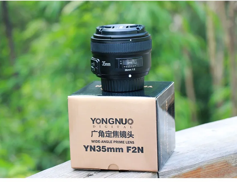 Объектив камеры YONGNUO 35 мм F2 F2N для объективов Nikon YN35MM AF MF широкоугольный объектив для Nikon DSLR camera s
