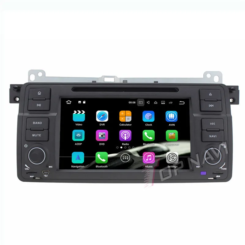 Topnavi Android 7 1 автомобильный dvd плеер для BMW 3 серии E46 (1998 1999 2000 2001 2006)/M3/MGZT 7/Rover75 (2001 2004)