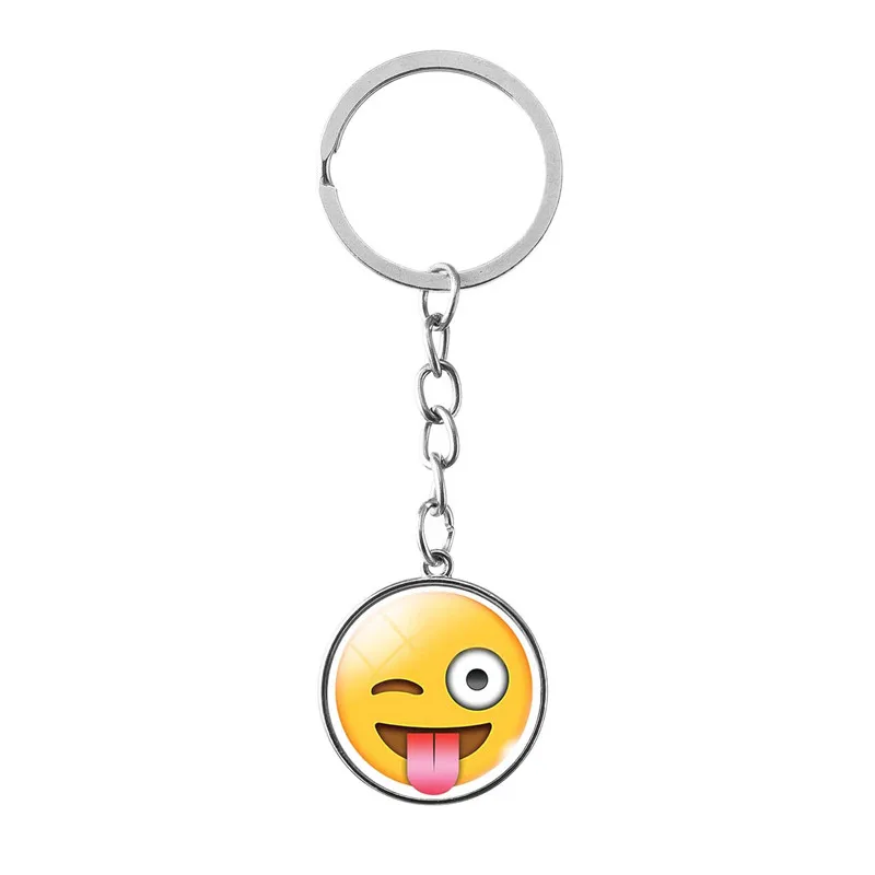 Новый потрясающий классический желтый смайлик брелок Be Happy Emoticon ретро поп-арт