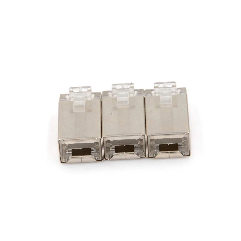 50 шт. многофункциональные RJ45 Cat6 8Pin 8P8C экранированные многожильные обжимные