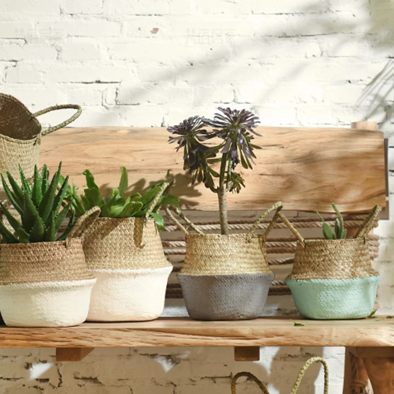 1 шт. плетеная корзина для хранения растений | Дом и сад