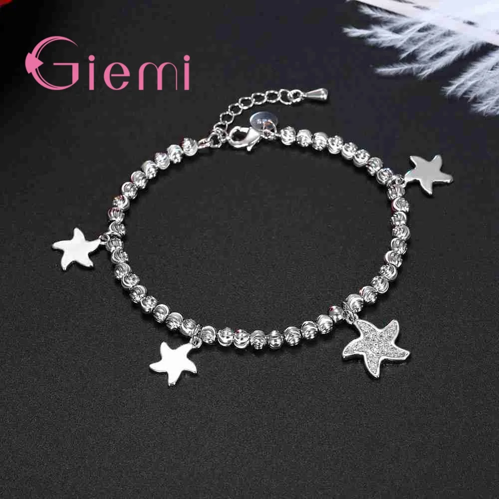 Романтичный прекрасный дизайн в форме морской звезды браслеты с подвесками