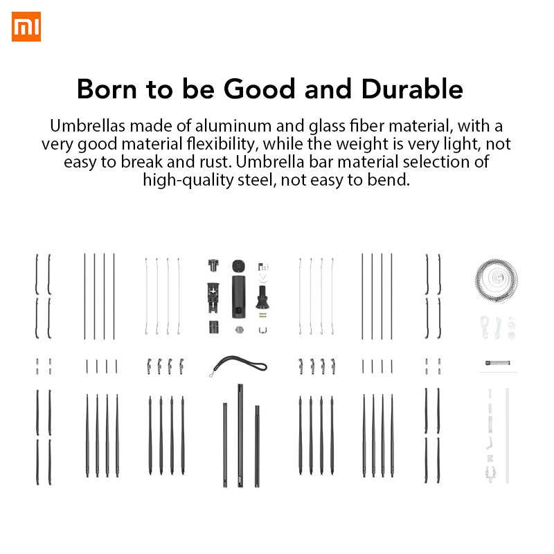 Автоматическая чаша Xiaomi Mijia Um brella для солнечных и дождливых дней алюминиевый