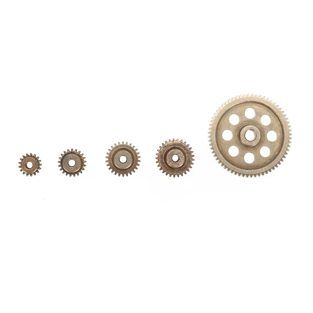5pcs Metal Diff Differential Main Gear 5MM 64T Motor Pinion Gears 3.17MM 17T 21T 26T 29T for Hsp Redca Traxxas 11164 RC Car Toy | Игрушки и