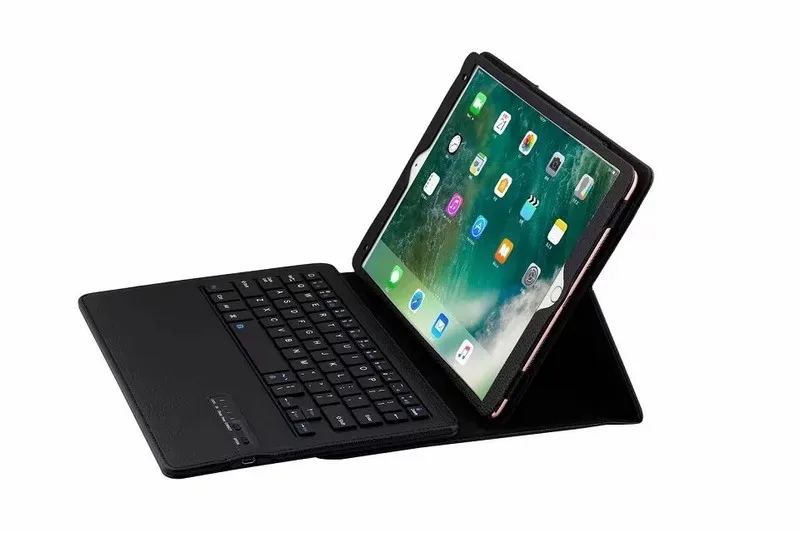 Новинка для iPad 9 7 2017 2018 A1893 Беспроводная Bluetooth клавиатура полностью кожаный чехол 5