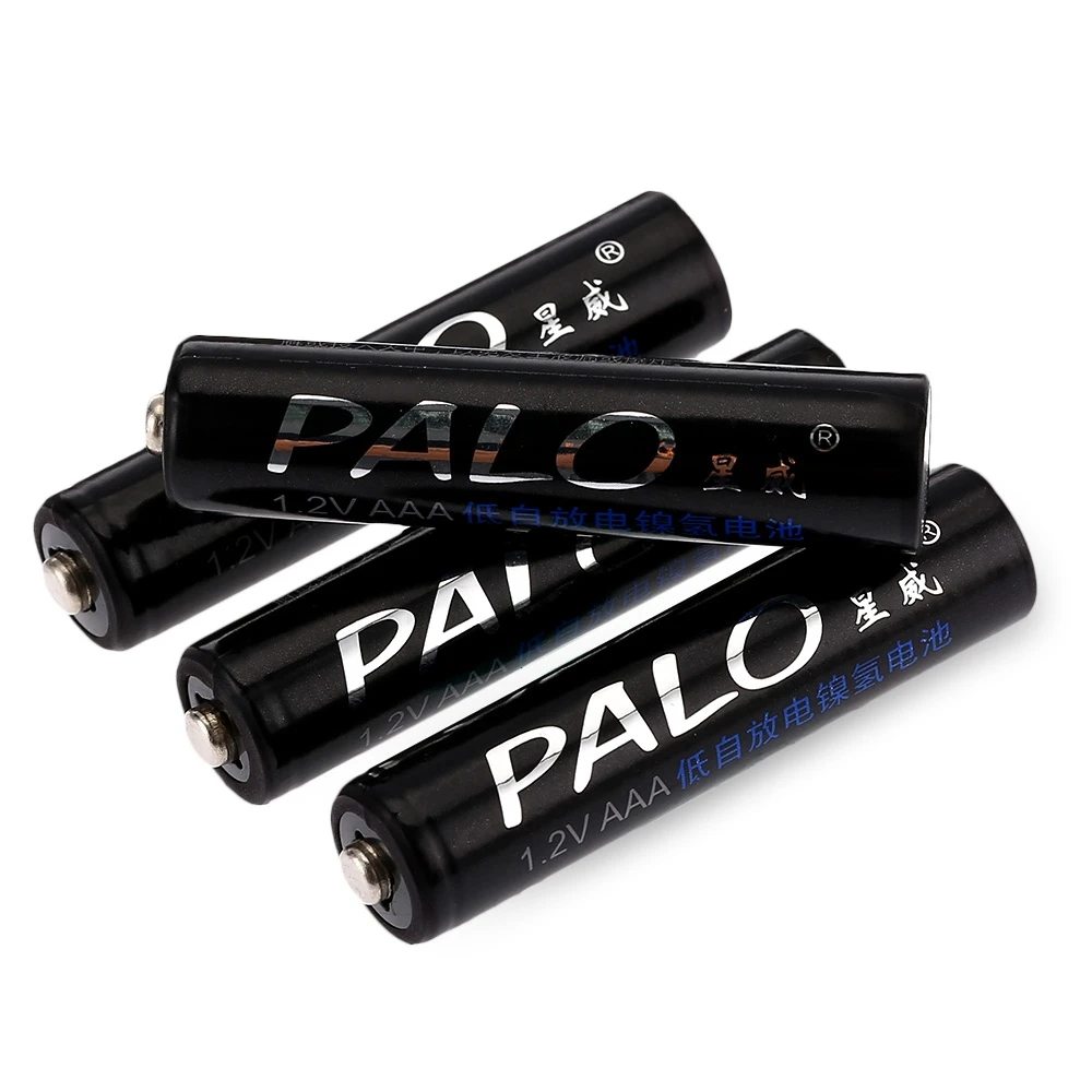 4 шт. Palo AAA 1 2 V 1100mAh перезаряжаемая Ni MH батарея для игрушечной камеры MP3 MP4 микрофон| |