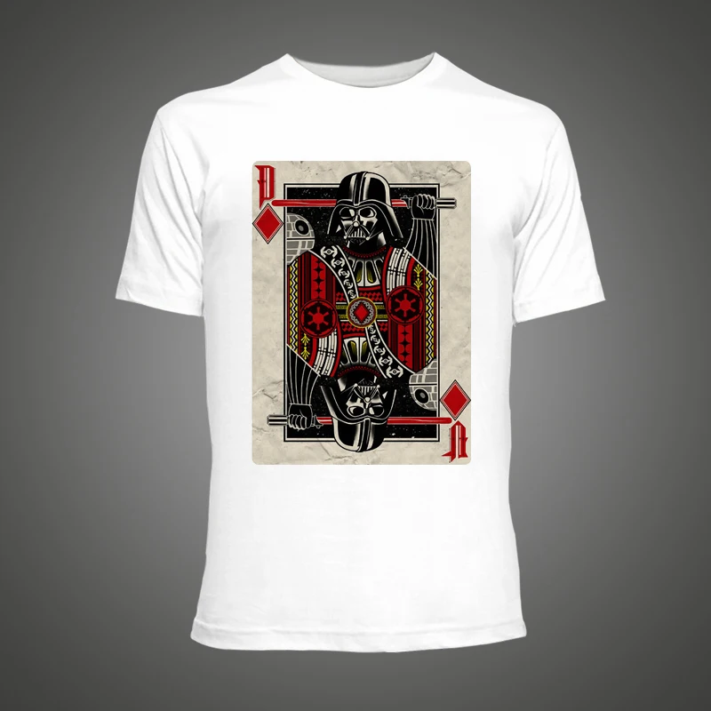 2017 Т рубашки мужчин Прохладный Звездные войны Палубе Вейдер робот Белый хип поп