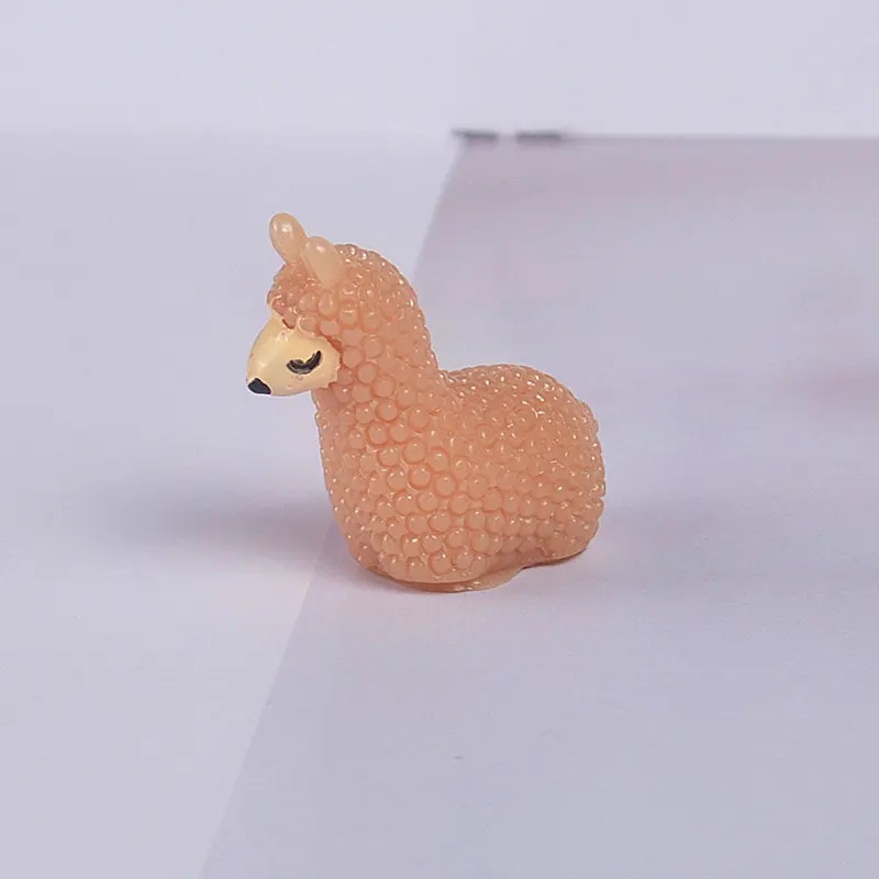 4 шт./упак. 3D пластиковая имитация овцы альпака модель животного детская игрушка