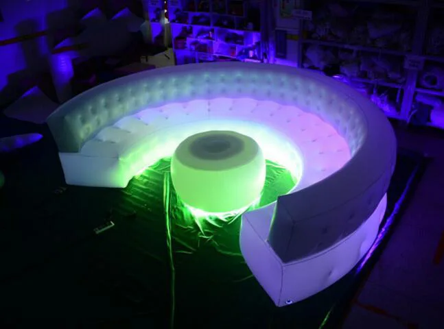 Бесплатная доставка 4 м портативный надувной диван из ПВХ на 6 человек круглый