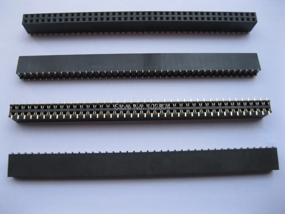 Позолоченный SMT SMD 2 54 мм 2x40 80pin хрупкий гнездовой разъем двухрядная полоса 10 шт. |