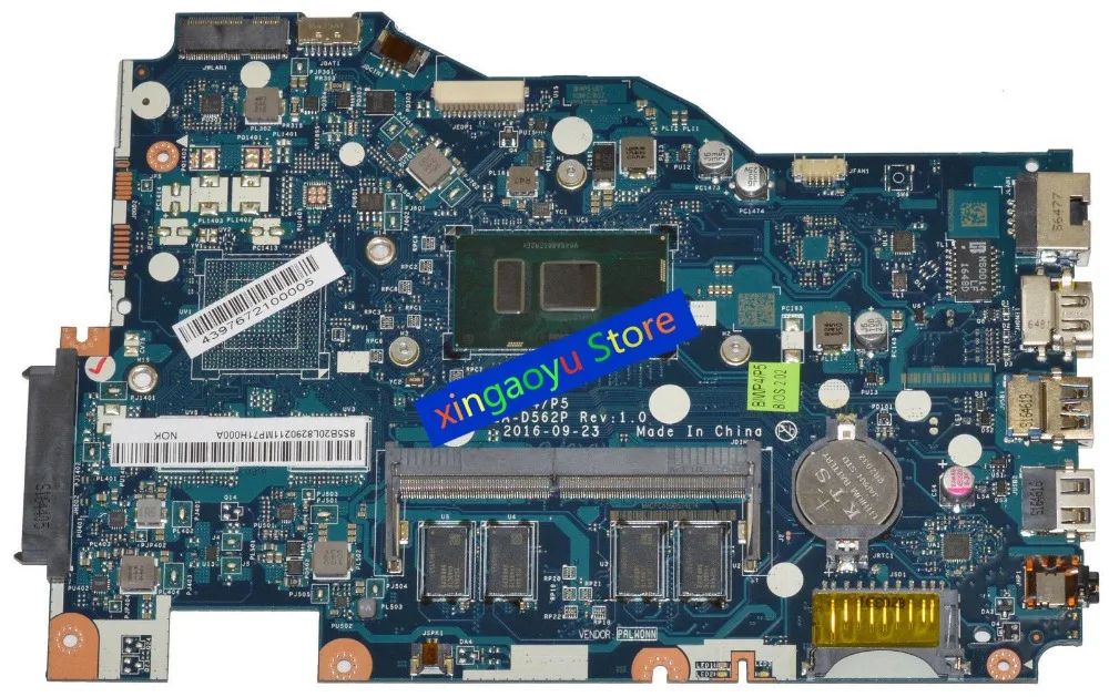 

For Lenovo For Ideapad 110-15ISK Laptop Motherboard w/ i5-6200U 2.3GHz CPU 5B20L82902 LA-D562P Rev 1.0 Motherboard