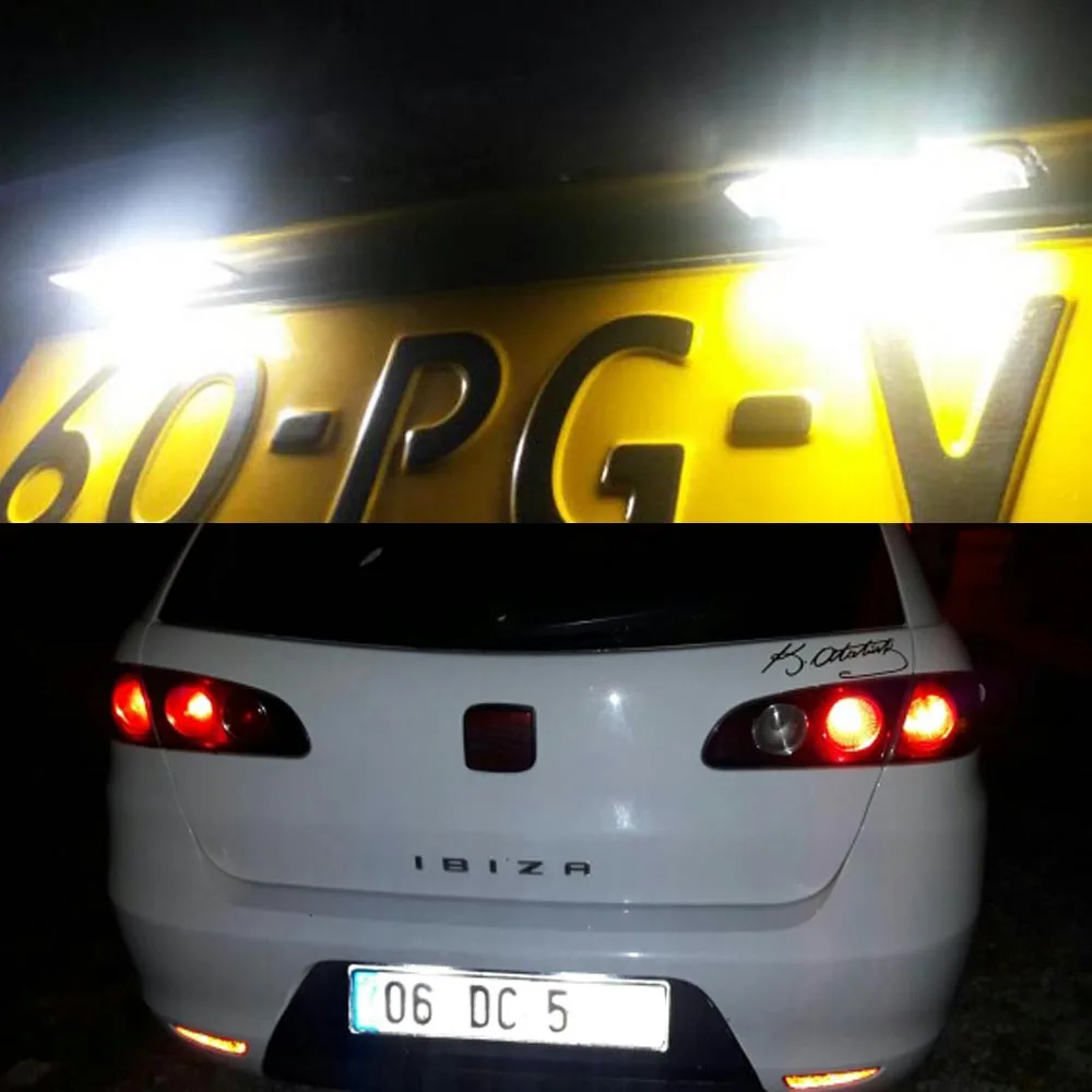 2x светодиодный номерной знак огни для Seat Ibiza 6L 99 09 Altea 04 14 Arosa 97 Leon 06 к o II III Cordoba
