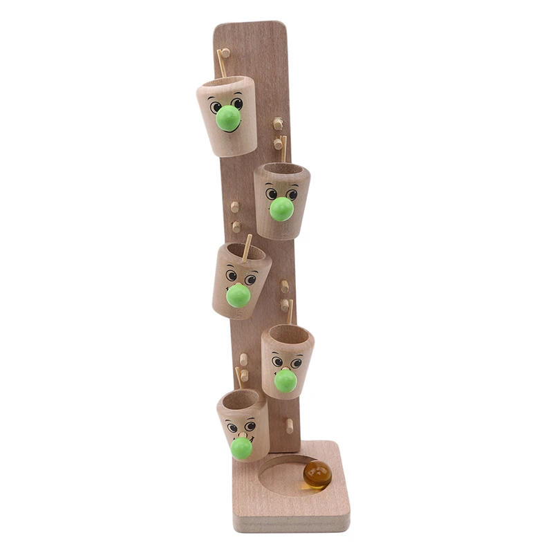 Wooden Детские развивающие игрушки с шариками, деревянные DIY мини-игрушки для дерева, развивающие игрушки для малышей - Цвет: Wooden