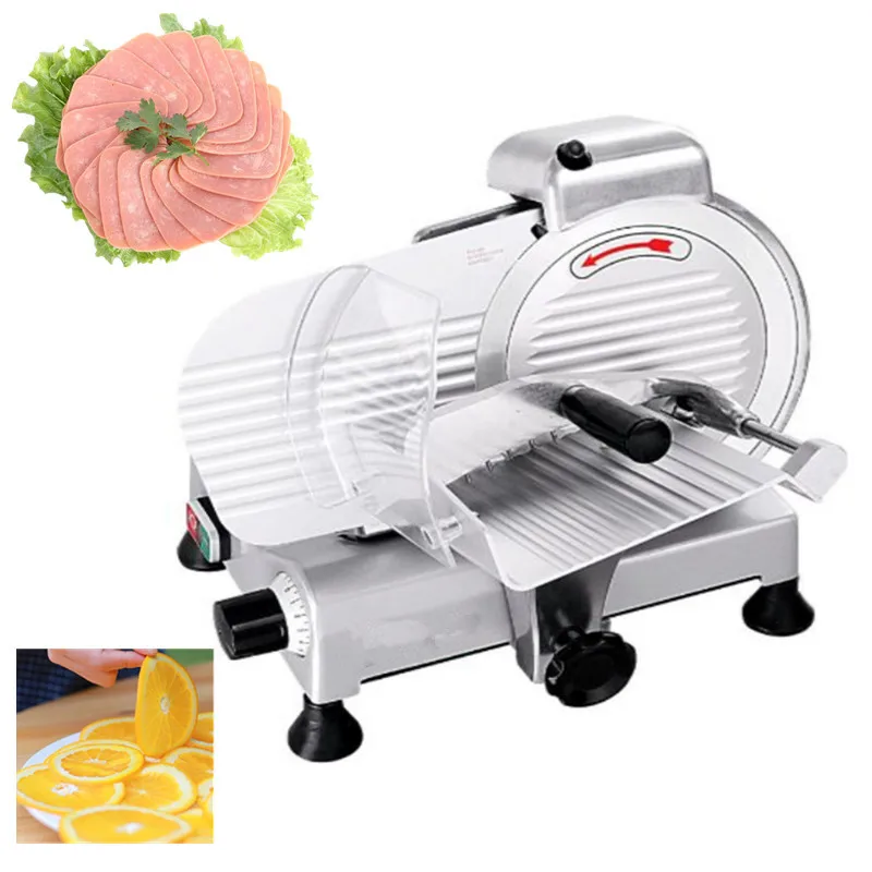 

Commercial electric meat roll slicing machine automatic frozen meat mincer beef lamb potato slicer toast slice cutter