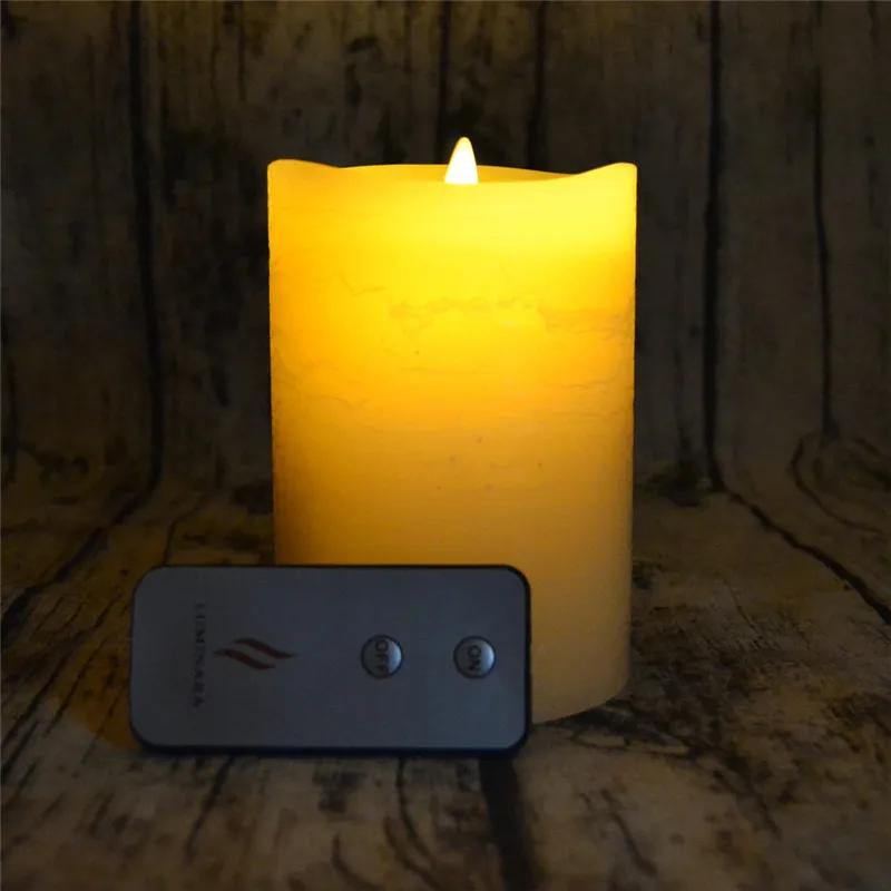 Luminara Flameless Led Candles Flicker Battery Candle Lamp For Home Wedding Party Holiday Decoration 3.5*5 inch with Timer | Дом и сад