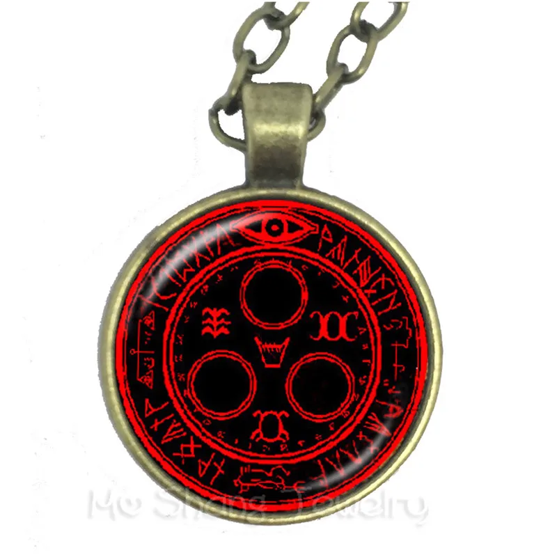 Подростковое ожерелье со стеклянным куполом и логотипом волка талисман лечение