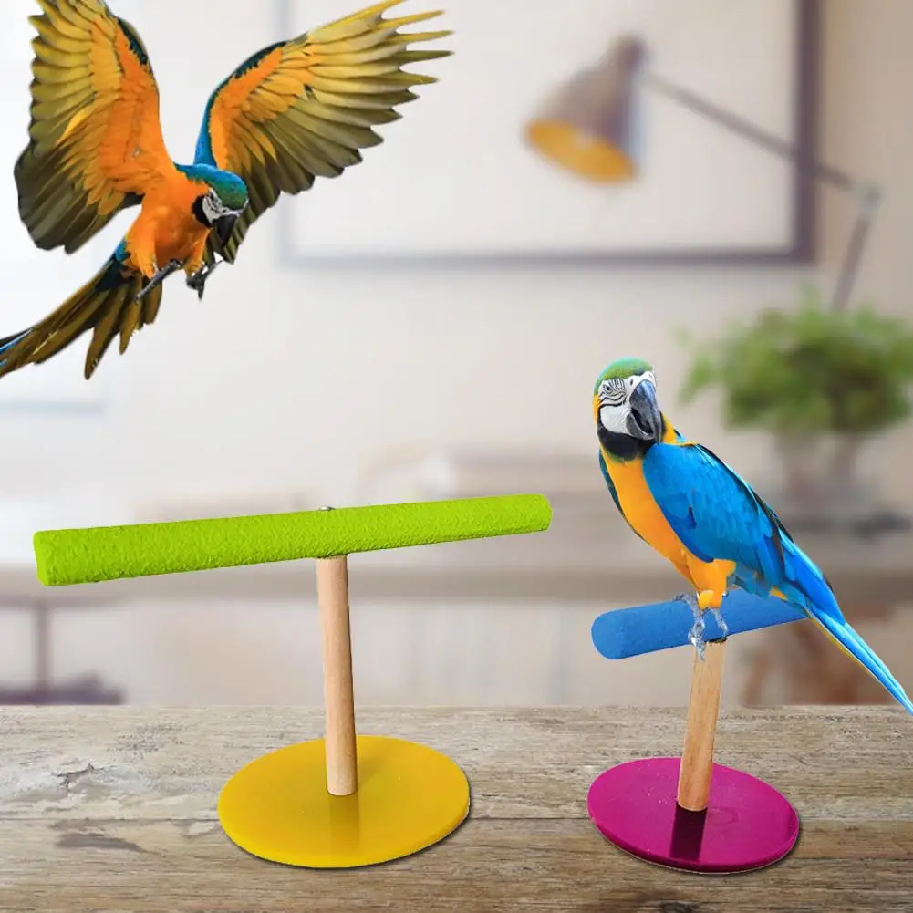 Игрушка для птиц-попугаев офисная деревянная акриловая подставка птиц игрушки