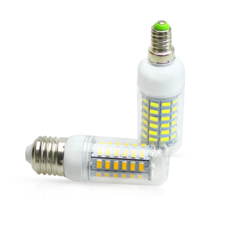 SMD 5730 E27 E14 светодиодные лампы 5730SMD фонари Кукуруза Светодиодные 24 36 48 56 69leds люстра