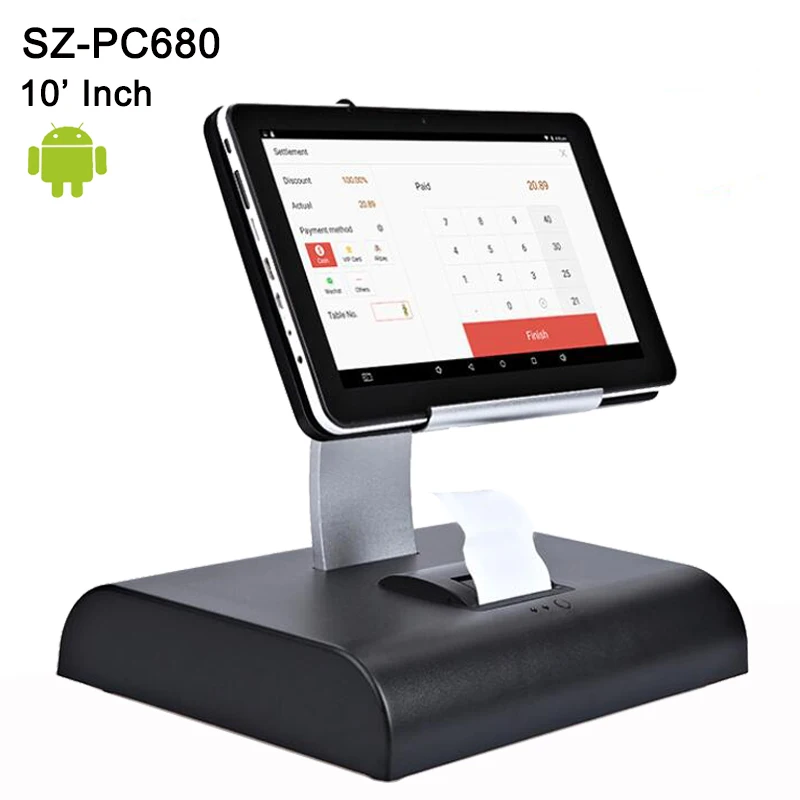 10 дюймов сенсорный экран Android планшетный ПК кассовый аппарат POS система с