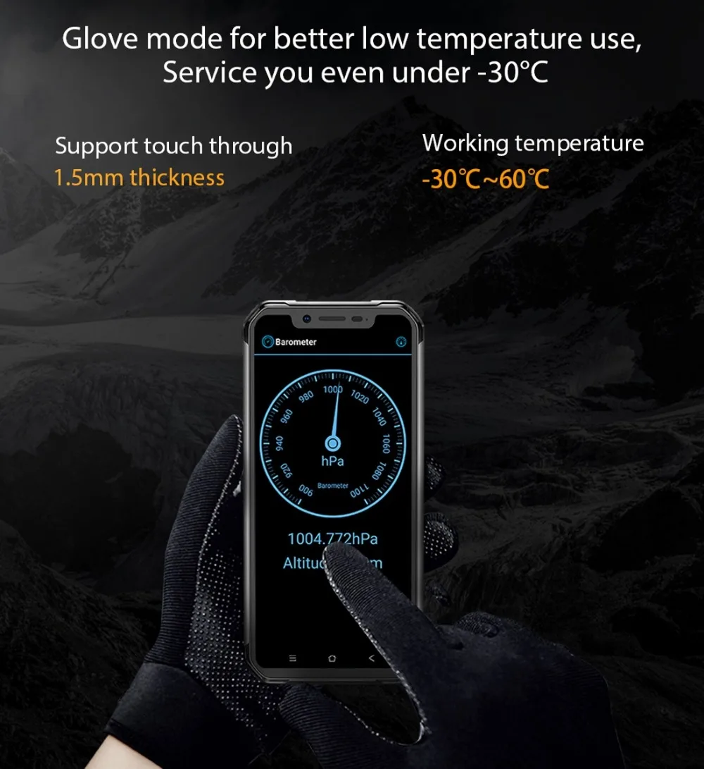 Blackview BV9600 Pro IP68 Ударопрочный водонепроницаемый мобильный телефон Android 8,1 6GB+ 128GB Helio P60 Восьмиядерный 5580mAh NFC 4G смартфон
