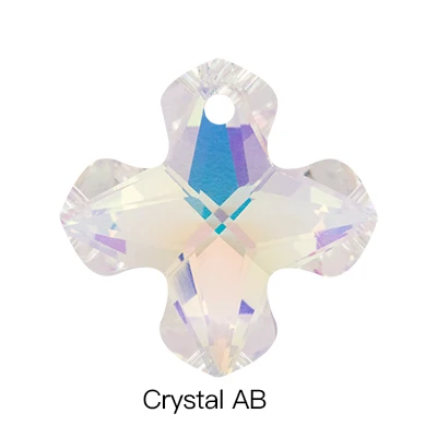 Crystal AB K9 стекло Стразы Крест Подвески Аксессуары камни для женщин Кристалл Блеск Стразы украшения для одежды свитер ожерелье - Цвет: Crystal AB