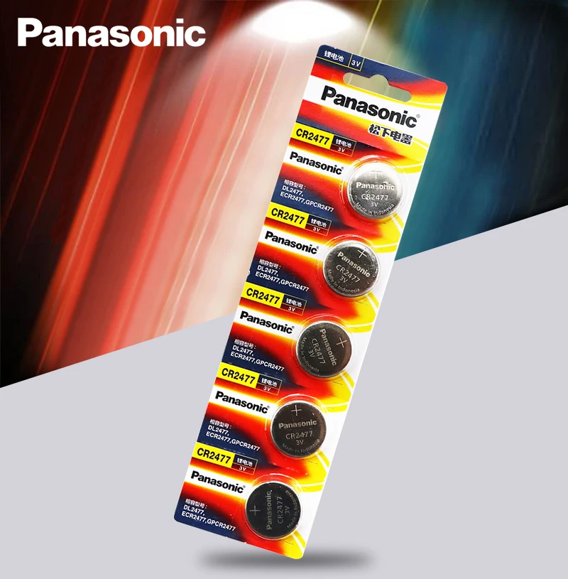 5 шт./лот Panasonic CR2477 3V CR 2477 высокая производительность термостойкость Кнопка монета
