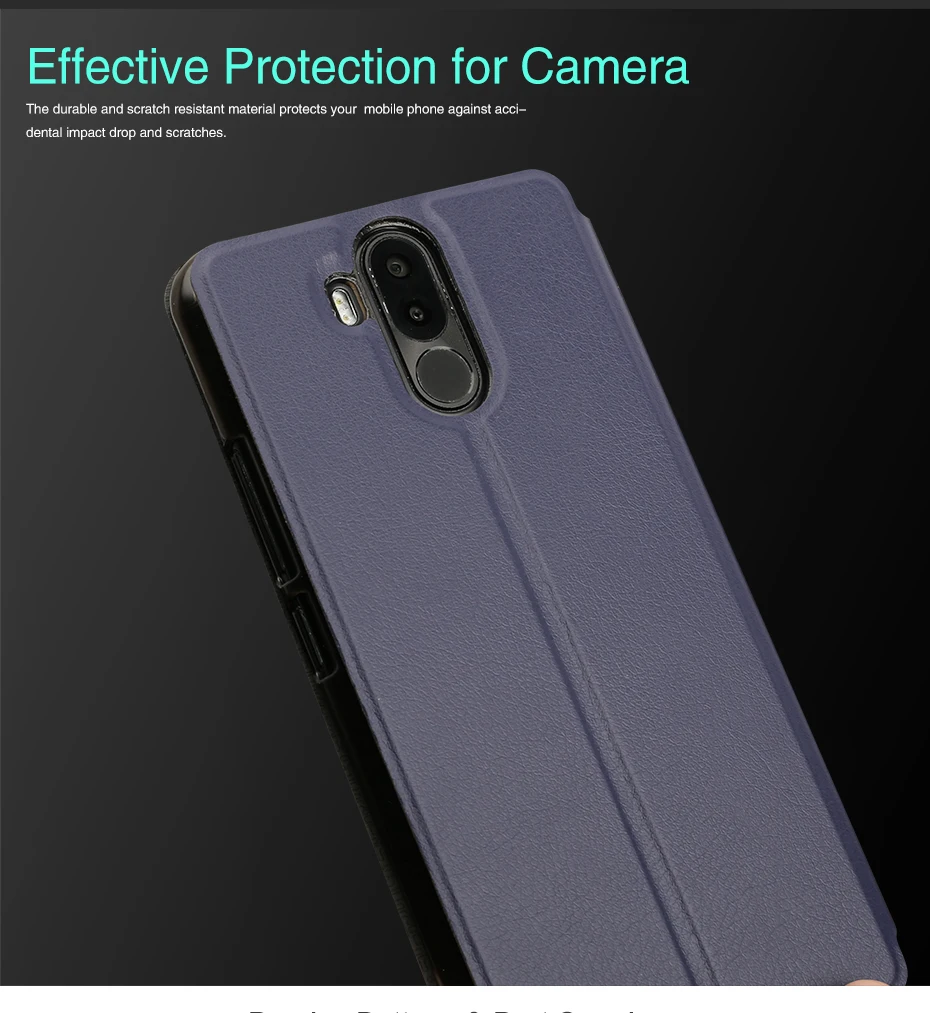 Ocube Ulefone power 3/3s Роскошный кожаный чехол Специальная защитная подставка флип-чехол из искусственной кожи чехол для телефона Ulefone power 3/3s