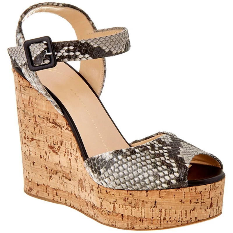 

ENMAYLA Buckle Strap Solid Chunky Heels Woman Shoes Sandalias Mujer 2020 Wedges Shoes for Women Size 34-43 ZYL2282