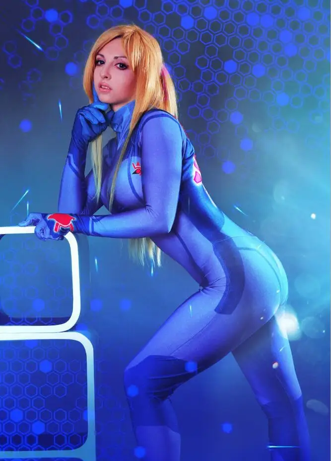 Для женщин Samus zero Aran косплей костюм 3D печать лайкра Zentai боди костюм комбинезон для женщин