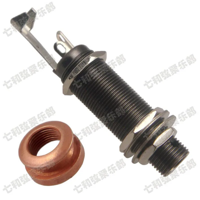 10 шт. резьбовой цилиндрический стиль акустическая бас гитара концевой штырь Jack