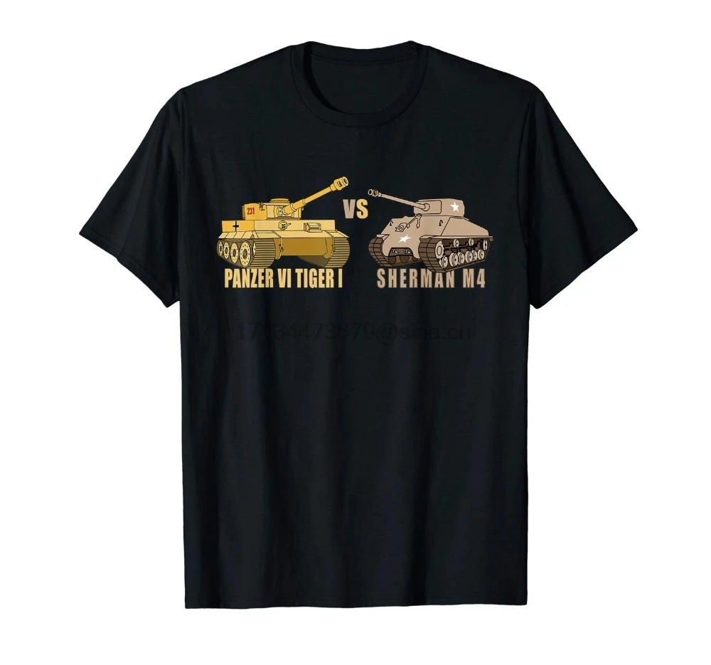 Panzer Vi танк тигр M4 Шермана танки мем подарок 2019 новые Забавные футболки