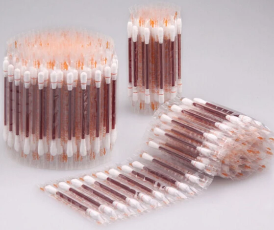 100pcs/lot Disposable medical iodine cotton stick disinfected swab climbing aid first kit supplies | Красота и здоровье