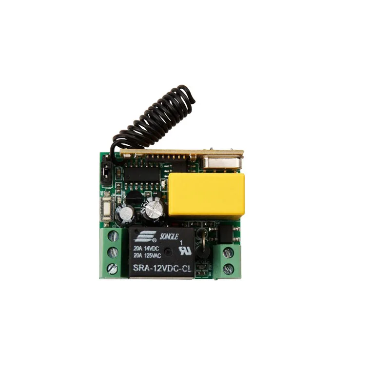 AC220V 1CH 10A Remote Control Garage Door RF Wireless Switch System Transmitter+Receiver /lamp/ window/ shutters | Электроника