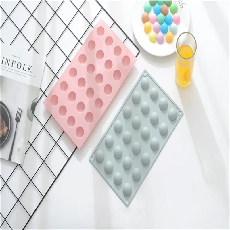 Полукруг формы силиконовые торт украшая инструменты 24 Отверстия силиконовой для