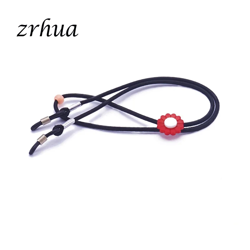 black ZRHUA детская стеклянная веревка для глаз Стекло для очков солнцезащитное стекло es цепочка для очков для чтения шнур держатель шейный ремешок ювелирные изделия Аксессуары для девочек - Цвет: black