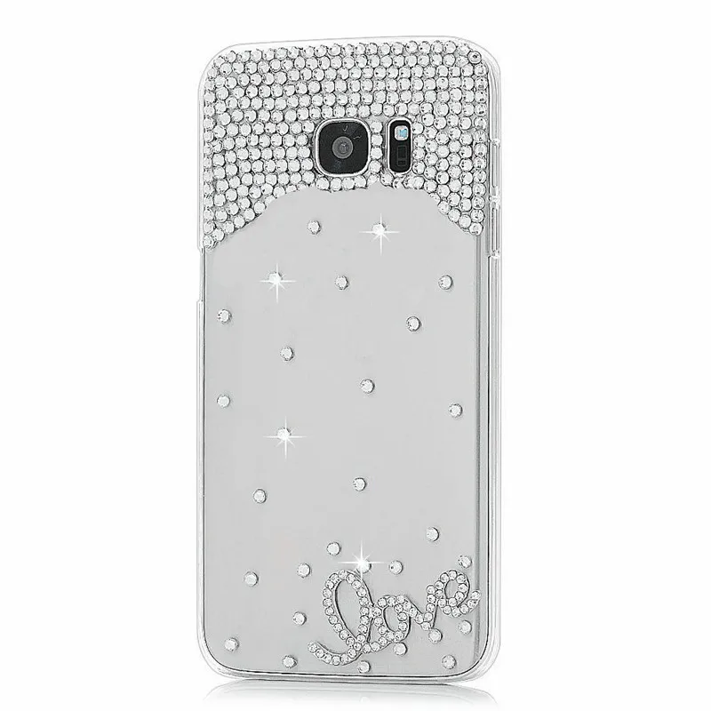 Жесткий чехол для телефона роскошный 3D с бриллиантами и кристаллами Samsung A5 2016/Mega 5
