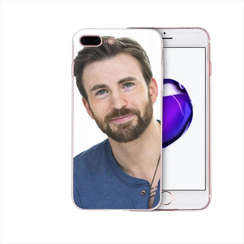Криса Эванса Марвел Капитан Америка мягкий чехол для iPhone X чехол для телефона XS max XR 6plus 6s 6 Coque 5 5S SE 7 8 8plus 7plus Funda - Цвет: case 28