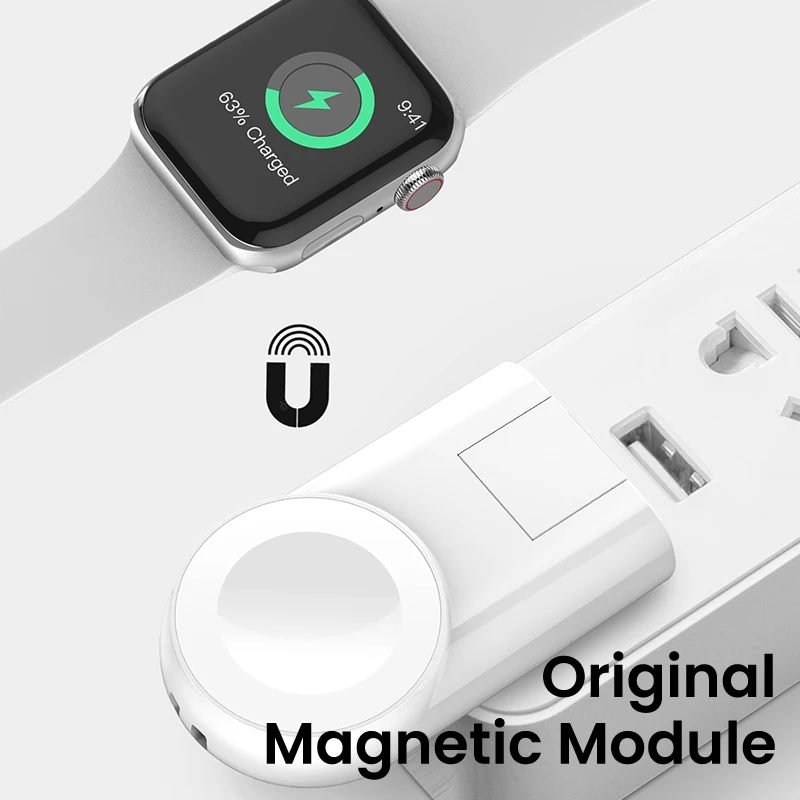 Беспроводное зарядное устройство ESVNE Qi для Apple watch 1/2/3/4 USB безпроводное