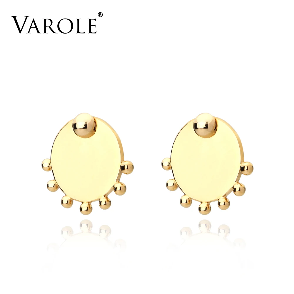 Серьги VAROLE с шариками золотого цвета для женщин, лидер продаж, модные ювелирные изделия, медные серьги Oorbellen Brincos Grandes